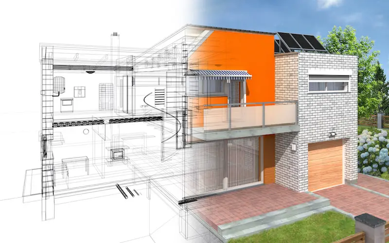 Architects engaging with high-resolution Volanti displays for precise design reviews and interactive project planning.