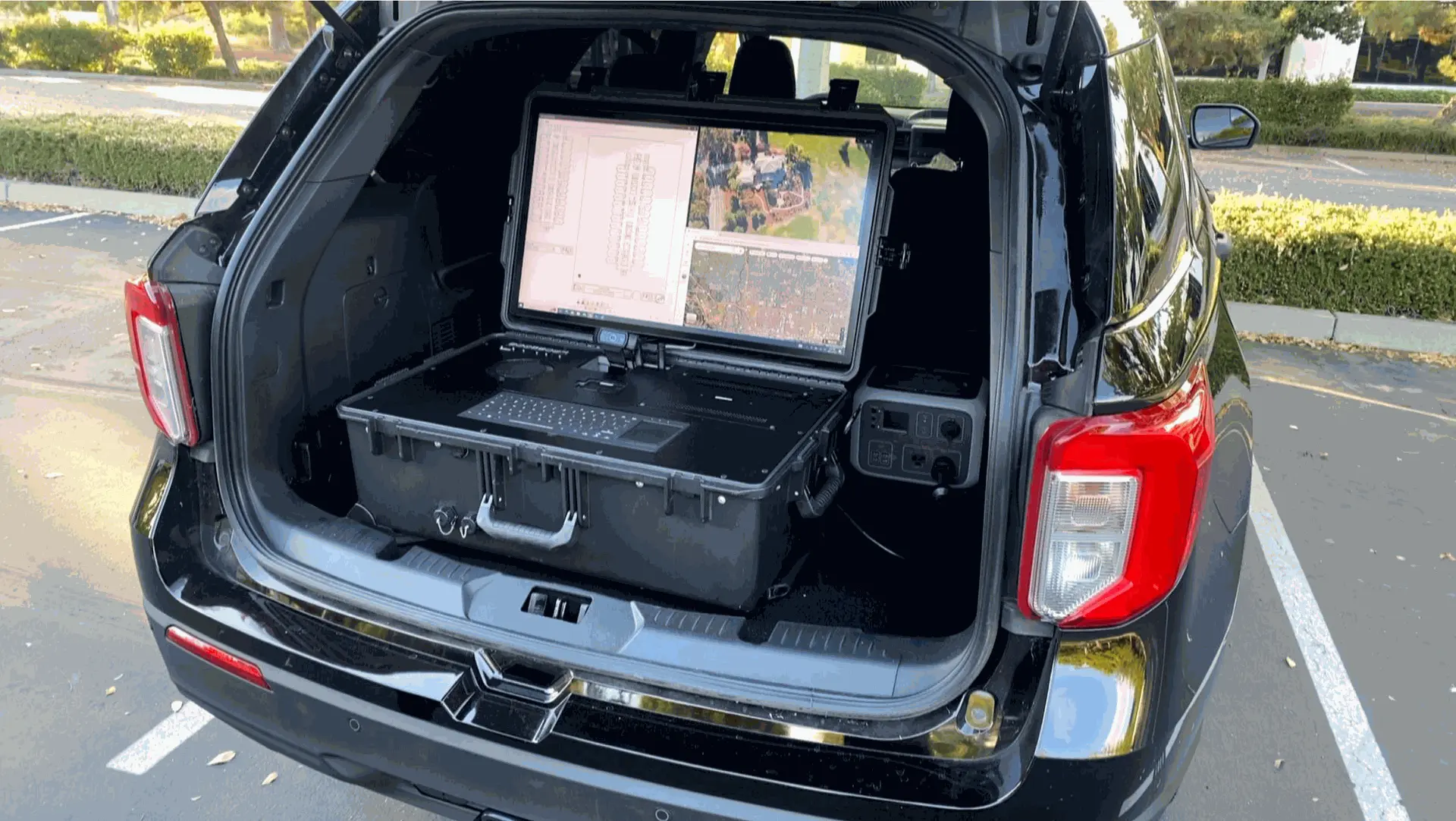 Volanti's Incident Command System integrating satellite images from Planet.com, enhancing situational awareness for emergency response teams.