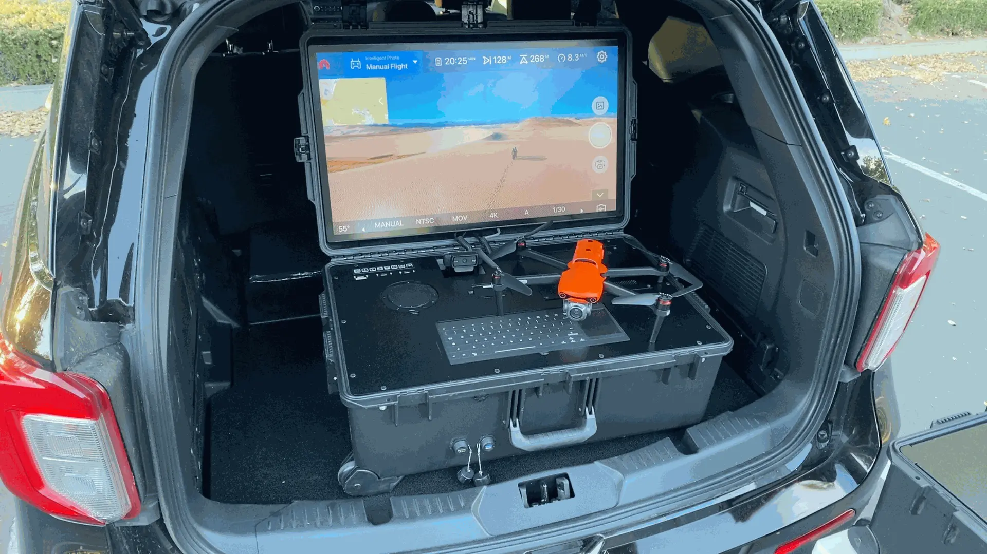 High-resolution touchscreen interface of Volanti's Incident Command System, displaying critical incident data for first responders.