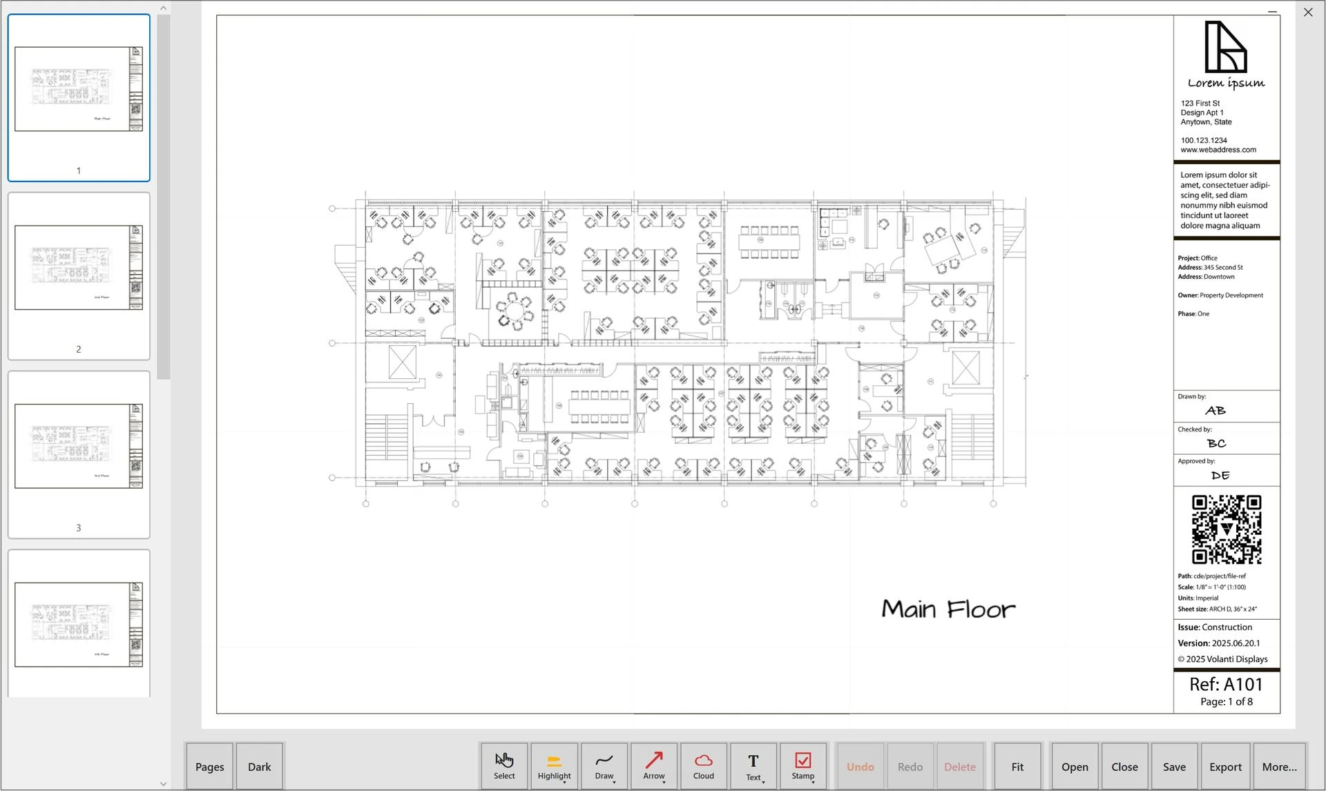 Volanti plan viewer app