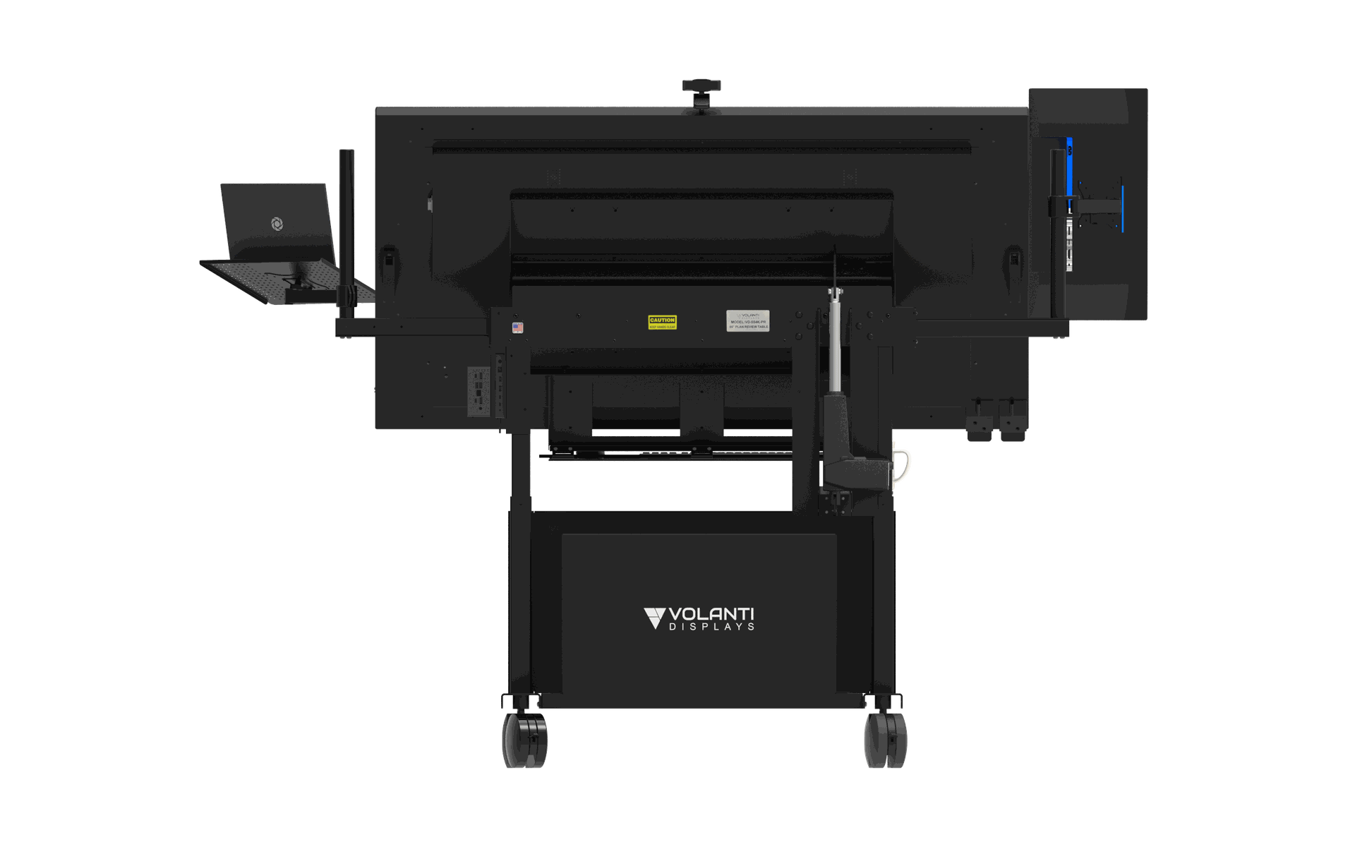 rear view of a volanti plan table