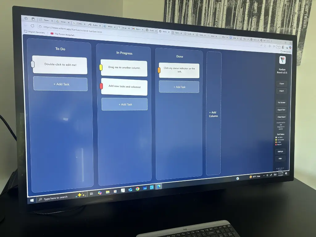 Volanti software such as plan viewer and kanban
