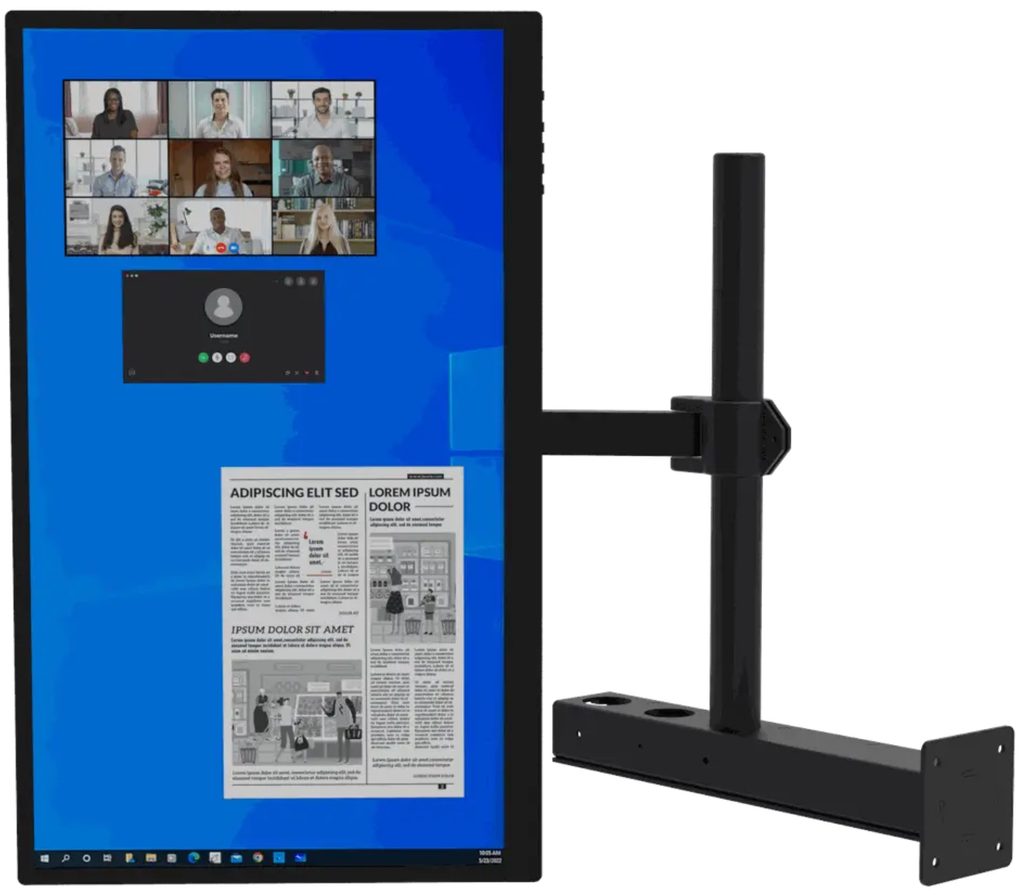 [VD-23-TPR] 22" Touchscreen, Side Monitor w/Bracket - Plan Table